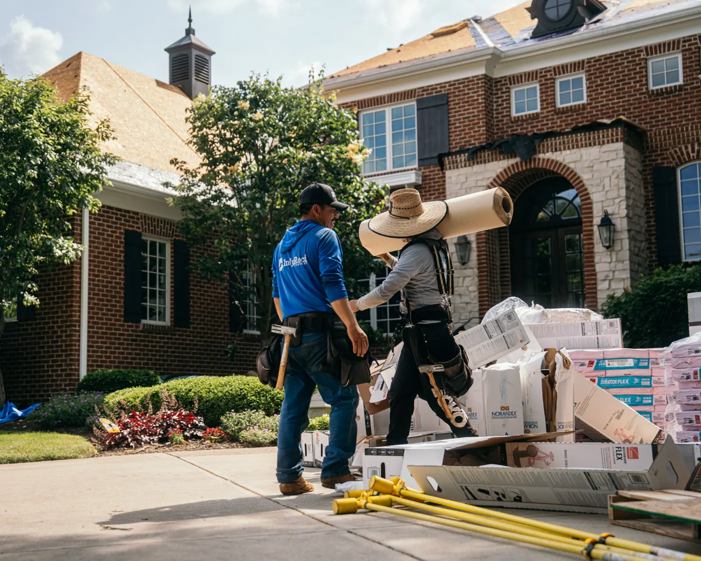 Commercial roof inspection documented in Sulphur Springs